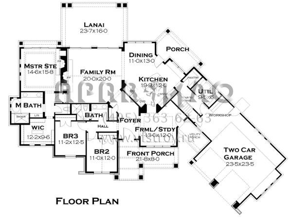 Проект одноэтажного дома с гаражом на две машины в американском стиле S5-229 (9401-00011)