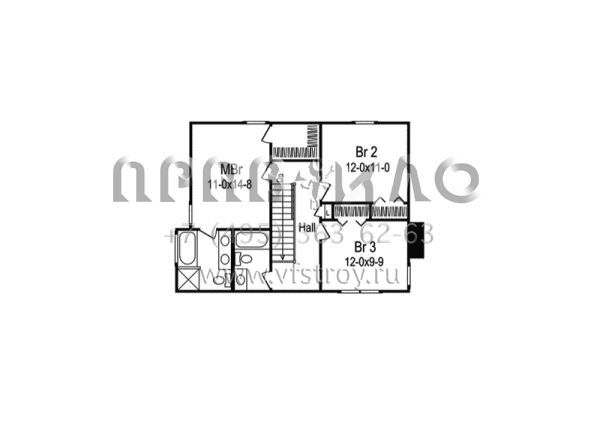 Проект двухэтажного дома с гаражом на две машины в современном стиле S5-139 (5633-00037)