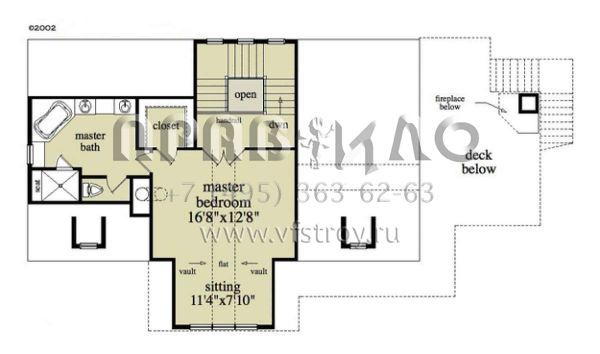 Проект двухэтажного дома с гаражом на две машины в стиле Шале S5-264 (957-00016)