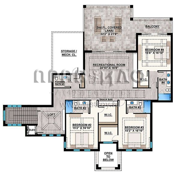 Проект двухэтажного дома с гаражом на три и более машин в современном стиле S5-857 (207-00074)