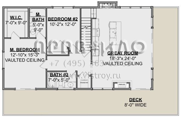 Проект двухэтажного дома без гаража в современном стиле S5-142 (1462-00083)