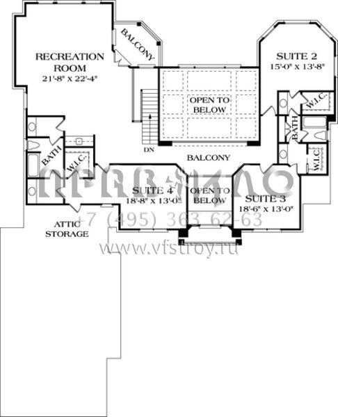 Проект двухэтажного дома с гаражом на три и более машин в прибрежном стиле S5-414 (3323-00456)