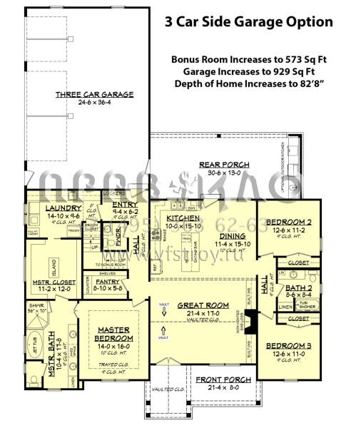 Проект одноэтажного дома с гаражом на две машины в современном стиле S5-204 (041-00190)