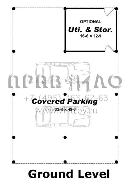 Проект двухэтажного дома с гаражом на две машины в прибрежном стиле S5-215 (940-00130)