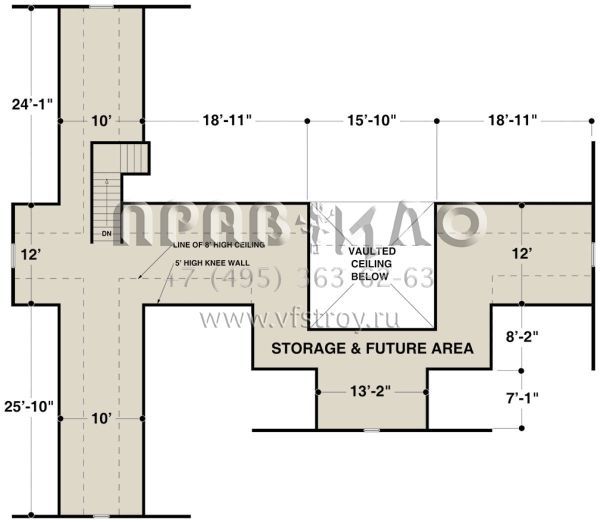 Проект одноэтажного дома с гаражом на три и более машин в стиле Ранчо S5-200 (036-00243)