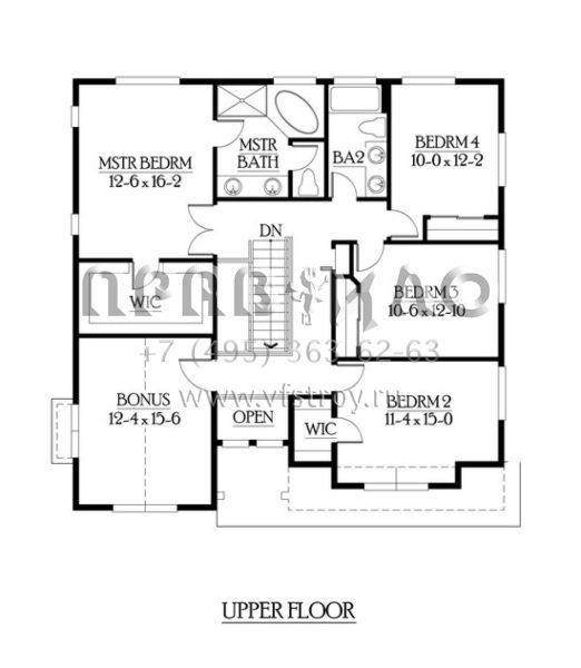 Проект двухэтажного дома с гаражом на две машины в американском стиле S5-345 (341-00205)