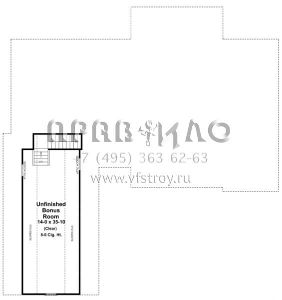Проект одноэтажного дома с гаражом на три и более машин в стиле Ранчо S5-186 (348-00098)
