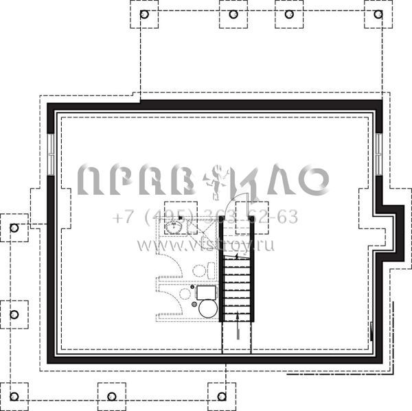 Проект одноэтажного дома без гаража в современном стиле S5-165 (034-01136)