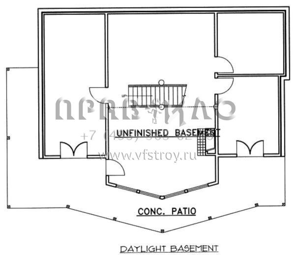 Проект двухэтажного дома без гаража в стиле Шале S5-212 (039-00448)