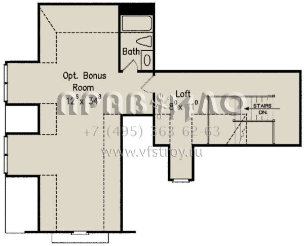 Проект одноэтажного дома с гаражом на три и более машин в стиле Ранчо S5-315 (8594-00249)