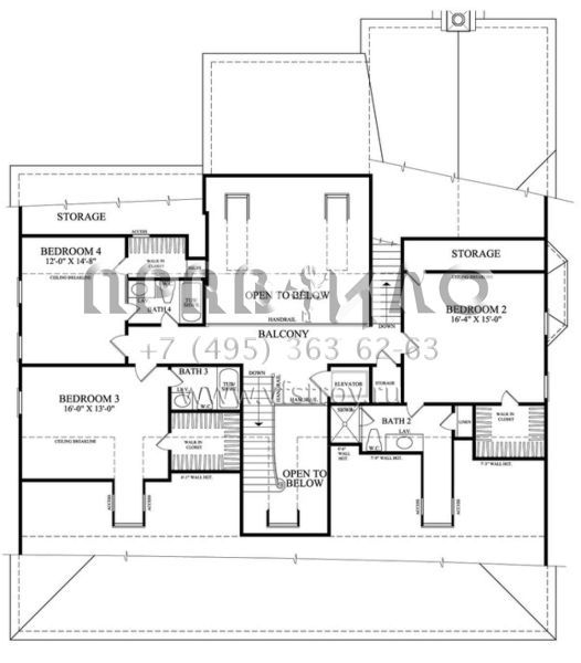 Проект двухэтажного дома с гаражом на две машины в стиле Особняк S5-399 (7922-00191)