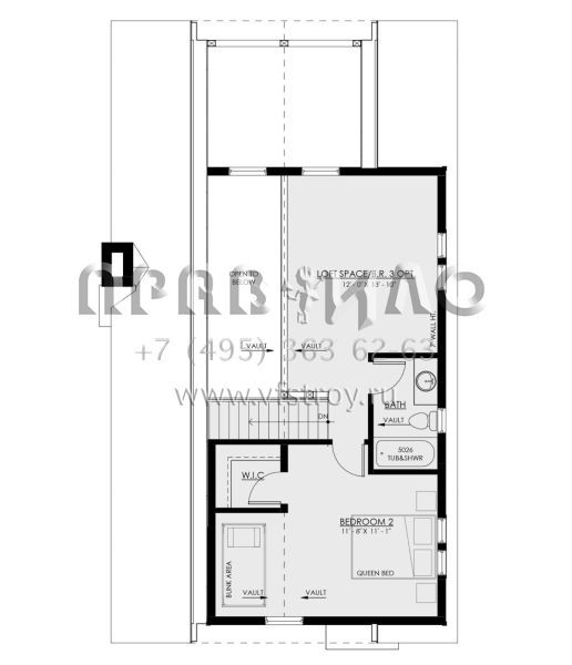 Проект двухэтажного дома без гаража в современном стиле S5-127 (8937-00006)