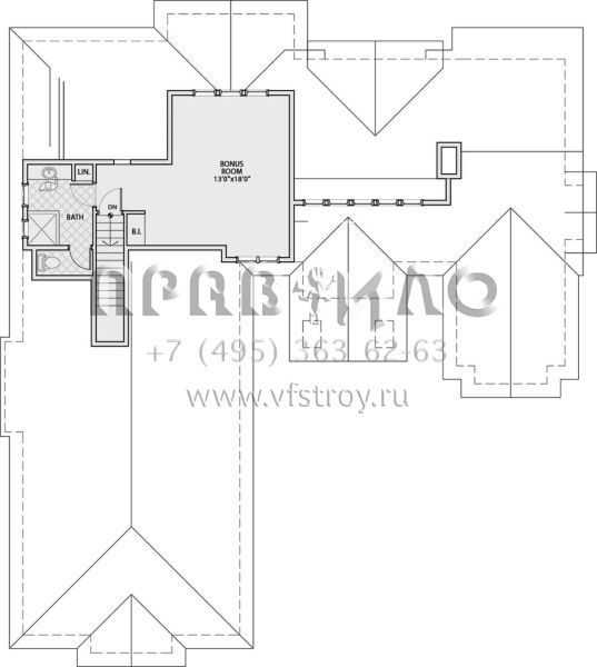 Проект двухэтажного дома с гаражом на две машины в стиле Шале S5-219 (5829-00008)