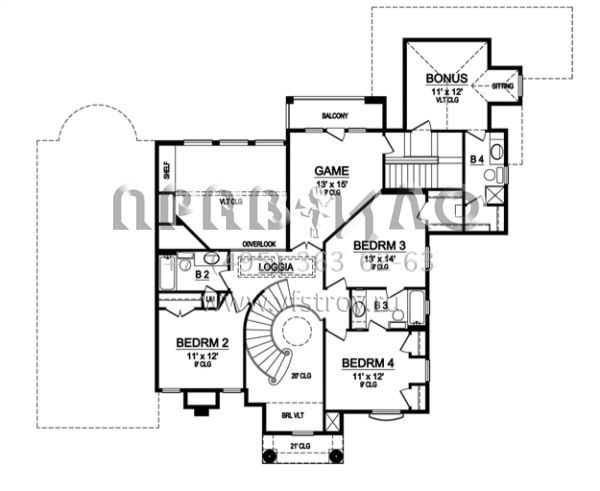 Проект двухэтажного дома с гаражом на две машины в прибрежном стиле S5-301 (5445-00081)
