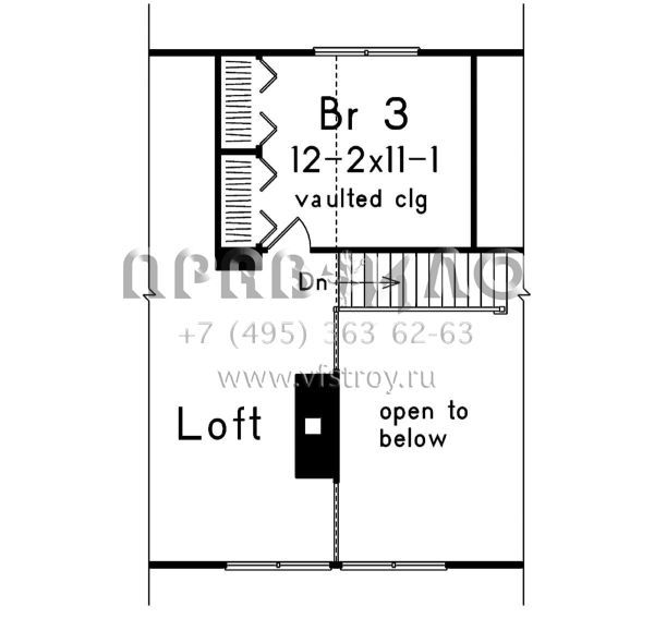Проект двухэтажного дома без гаража в современном стиле S5-117 (5633-00409)