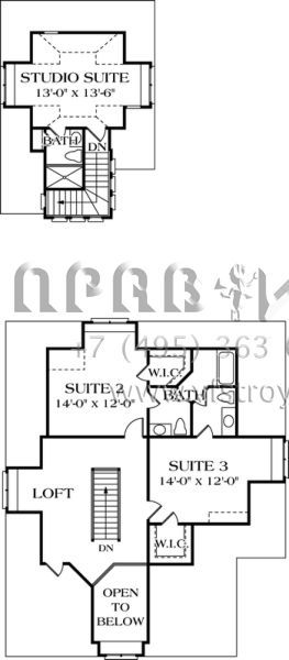 Проект двухэтажного дома с гаражом на две машины в английском стиле S5-273 (3323-00215)