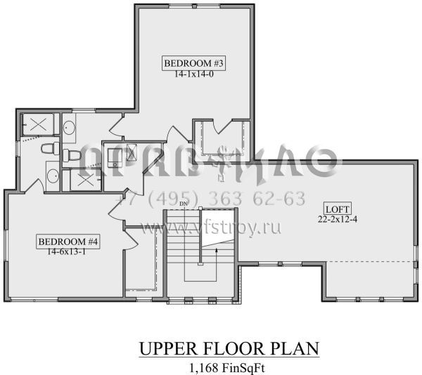 Проект двухэтажного дома с гаражом на три и более машин в американском стиле S5-310 (5631-00144)