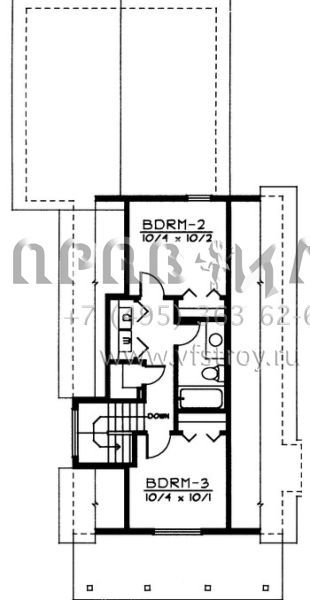 Проект двухэтажного дома с гаражом на две машины в современном стиле S5-116 (692-00093)