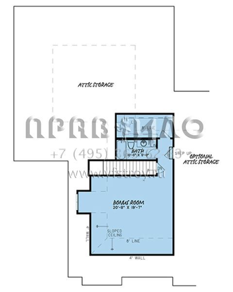Проект одноэтажного дома с гаражом на три и более машин в английском стиле S5-296 (8318-00025)