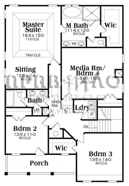Проект двухэтажного дома с гаражом на две машины в американском стиле S5-280 (009-00271)