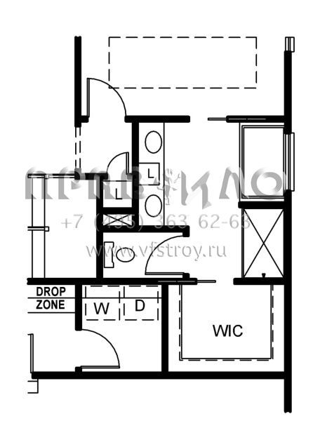 Проект двухэтажного дома с гаражом на две машины в стиле Ранчо S5-196 (402-01618)