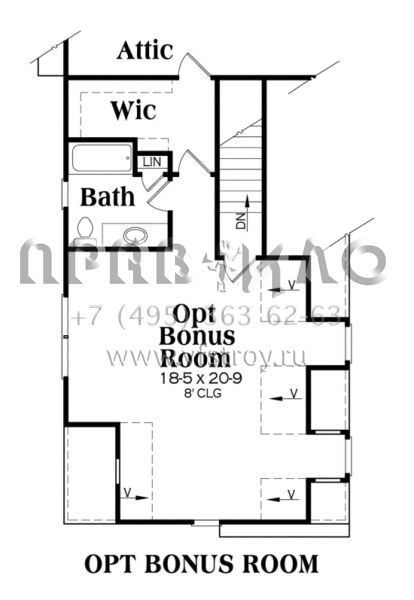 Проект одноэтажного дома с гаражом на две машины в стиле Ранчо S5-223 (009-00003)