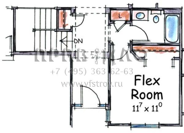 Проект одноэтажного дома с гаражом на две машины в стиле Ранчо S5-157 (402-01383)