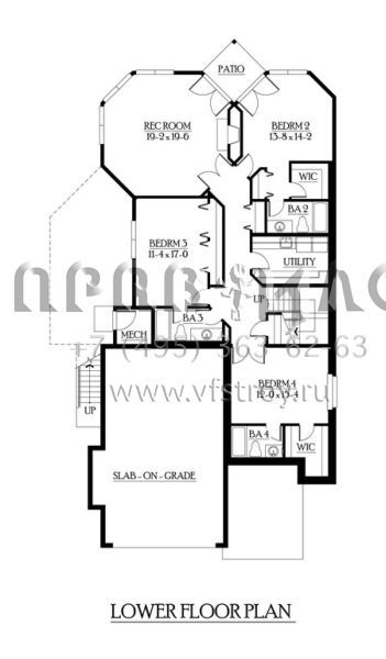 Проект двухэтажного дома с гаражом на три и более машин в скандинавском стиле S5-325 (341-00185)