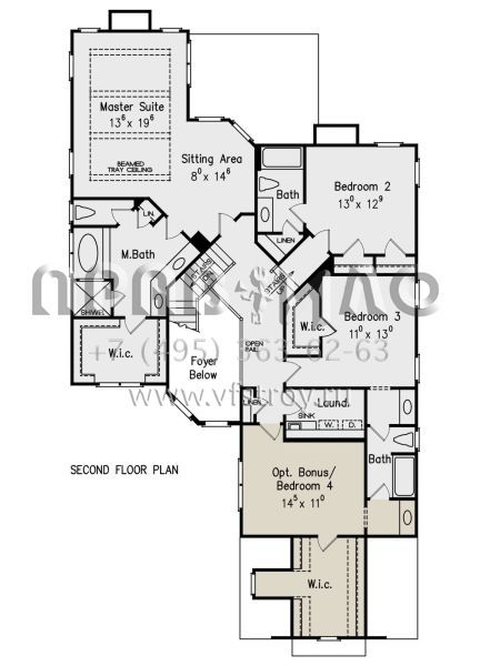 Проект двухэтажного дома с гаражом на две машины в английском стиле S5-268 (8594-00220)