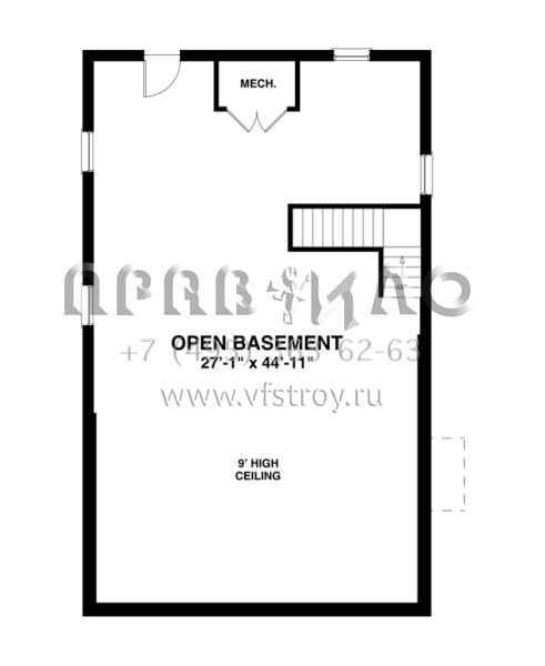 Проект двухэтажного дома без гаража в современном стиле S5-148 (036-00183)