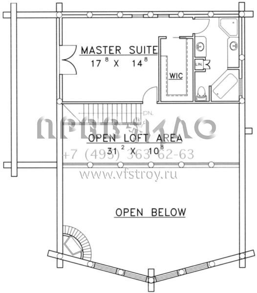 Проект двухэтажного дома с гаражом на одну машину в русском стиле S5-346 (039-00049)