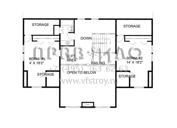 Проект двухэтажного дома с гаражом на две машины в скандинавском стиле S5-344 (039-00556)