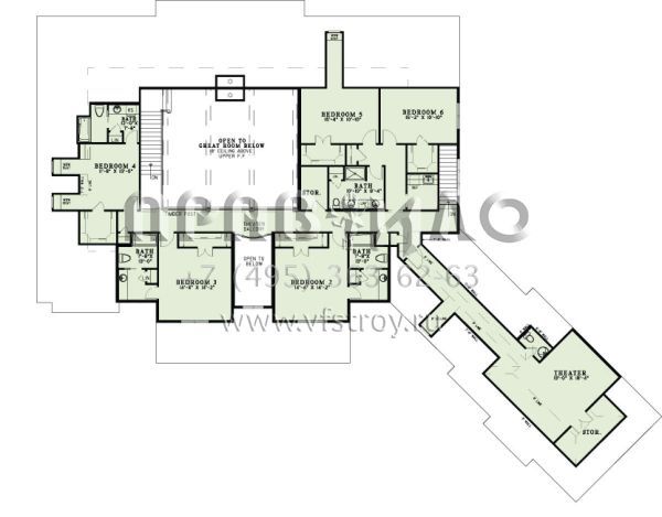 Проект двухэтажного дома с гаражом на три и более машин в современном стиле S5-560 (110-01018)
