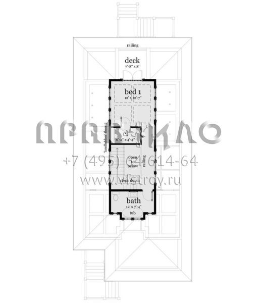 Проект двухэтажного дома без гаража в современном стиле S5-147 (028-00101)