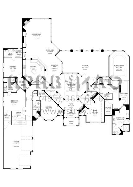 Проект двухэтажного дома с гаражом на три и более машин в прибрежном стиле S5-681 (9940-00002)