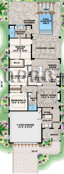 Проект одноэтажного дома с гаражом на две машины в современном стиле S5-162 (1018-00283)