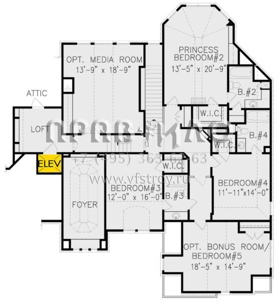 Проект двухэтажного дома с гаражом на три и более машин в английском стиле S5-433 (699-00194)