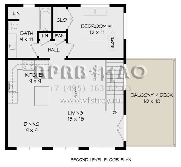 Проект двухэтажного дома с гаражом на две машины в современном стиле S5-82 (940-00549)