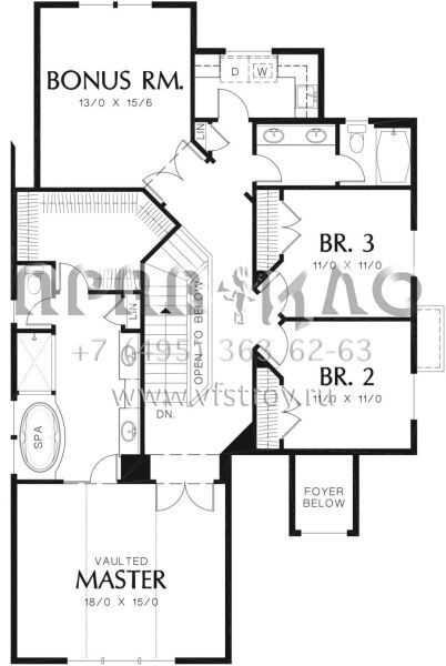 Проект двухэтажного дома с гаражом на три и более машин в скандинавском стиле S5-229 (2559-00351)