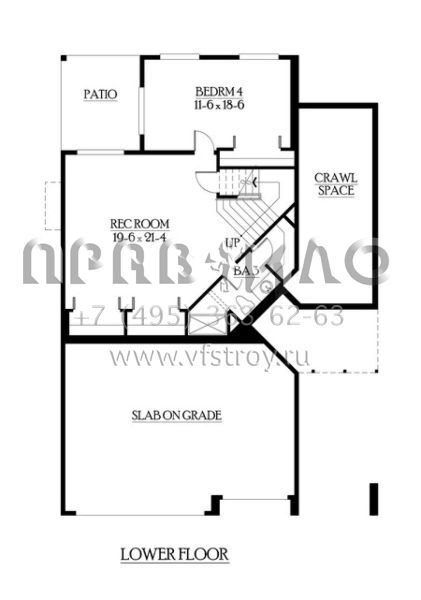 Проект двухэтажного дома с гаражом на три и более машин в скандинавском стиле S5-311 (341-00199)