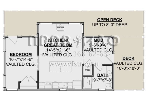 Проект одноэтажного дома без гаража в современном стиле S5-67 (1462-00108)