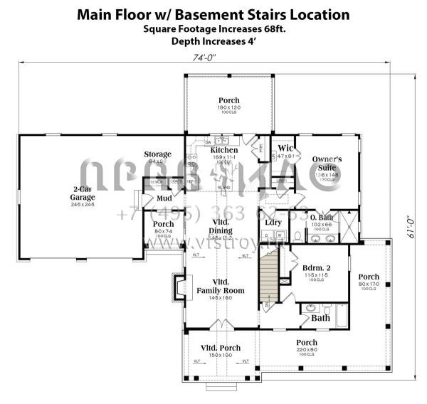 Проект одноэтажного дома с гаражом на две машины в современном стиле S5-123 (009-00343)