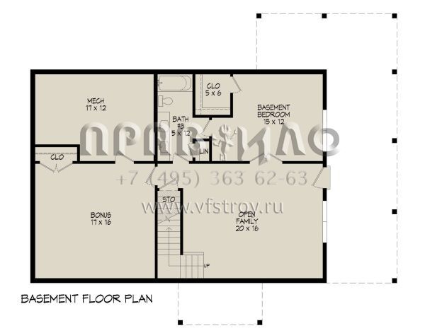 Проект двухэтажного дома без гаража в стиле Шале S5-171 (940-00753)