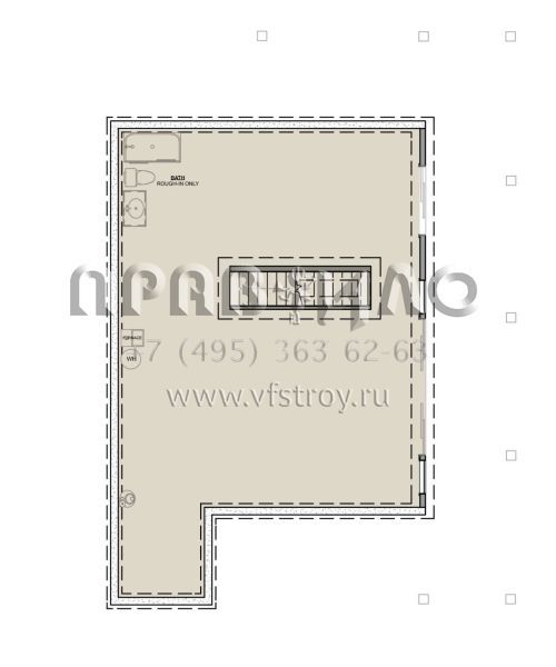 Проект одноэтажного дома без гаража в современном стиле S5-97 (1462-00111)