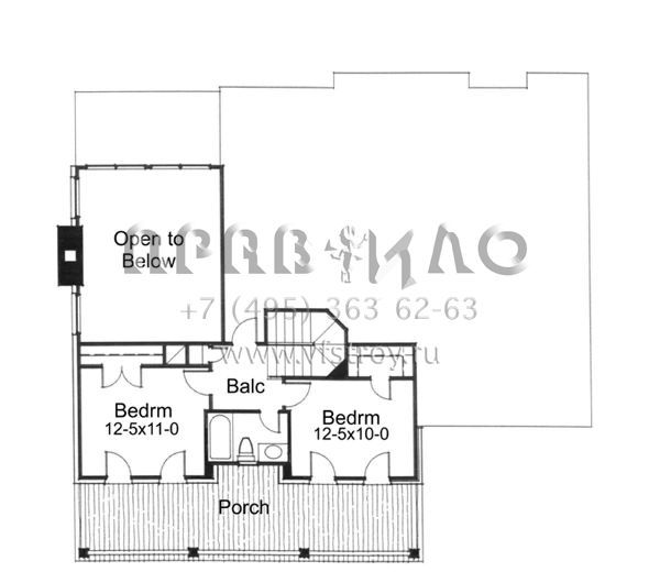 Проект двухэтажного дома с гаражом на две машины в стиле Ранчо S5-163 (9401-00032)