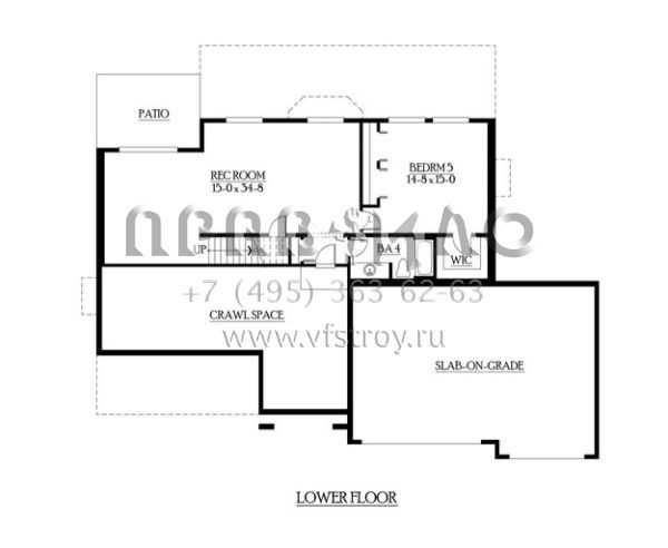 Проект двухэтажного дома с гаражом на три и более машин в американском стиле S5-379 (341-00221)