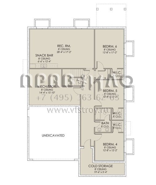 Проект одноэтажного дома с гаражом на две машины в современном стиле S5-187 (6422-00044)