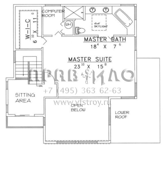 Проект двухэтажного дома с гаражом на две машины в современном стиле S5-199 (039-00301)