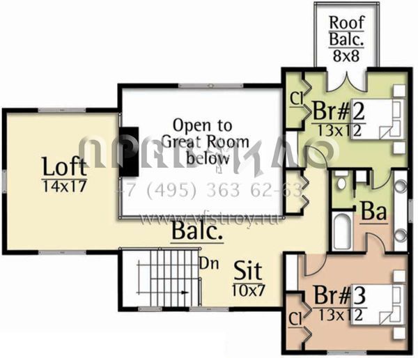 Проект двухэтажного дома с гаражом на две машины в современном стиле S5-249 (8504-00125)