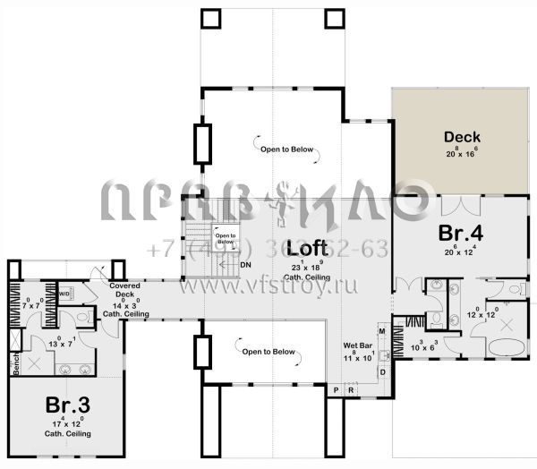 Проект двухэтажного дома с гаражом на две машины в современном стиле S5-397 (963-00857)